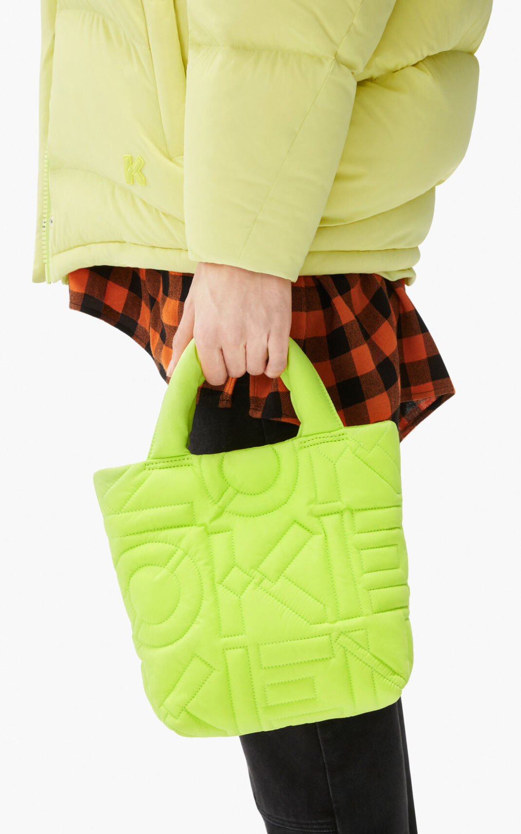 Kenzo Arctik small Tote Bag Light Green For Womens 5680ZSUNX